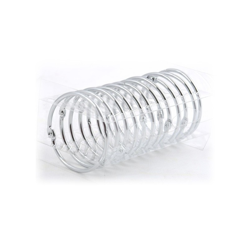 Spirella Lot De 12 Anneaux Pour Rideaux De Douche RINGO Chromé Spirella