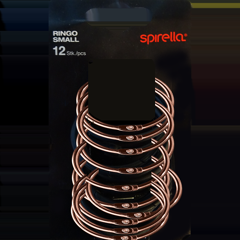 Spirella Lot De 12 Anneaux Pour Rideaux De Douche RINGO SMALL Cuivré Spirella