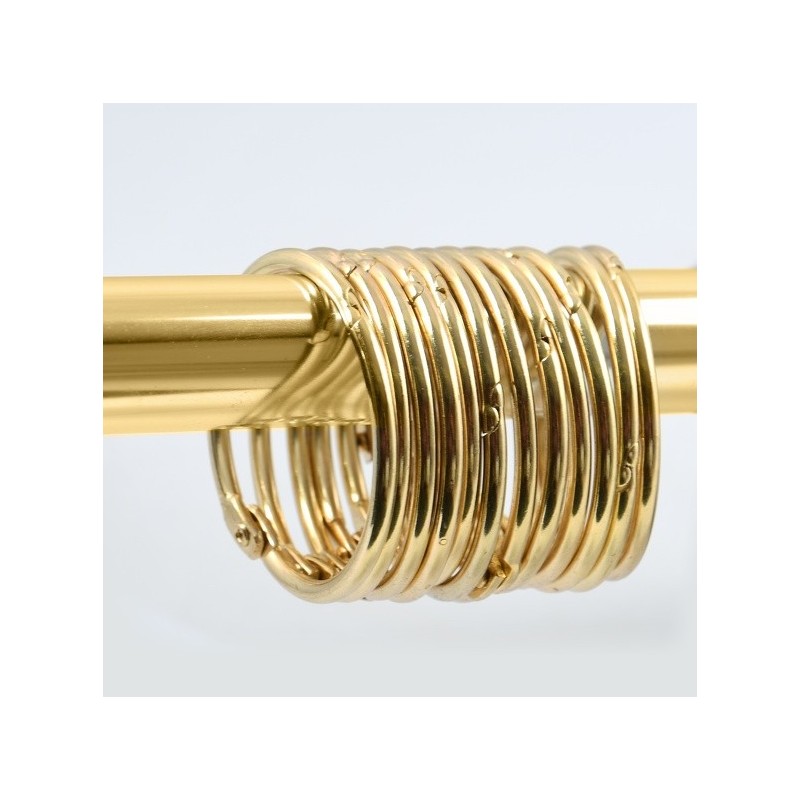 Spirella Lot De 12 Anneaux Pour Rideaux De Douche RINGO SMALL Or Spirella