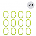 Spirella Lot De 12 Anneaux Pour Rideaux De Douche Vert MSV