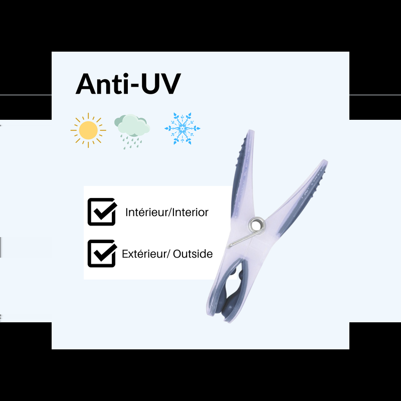 Spirella Lot De 12 Pinces à  Linge Bi Matiere Gris MSV