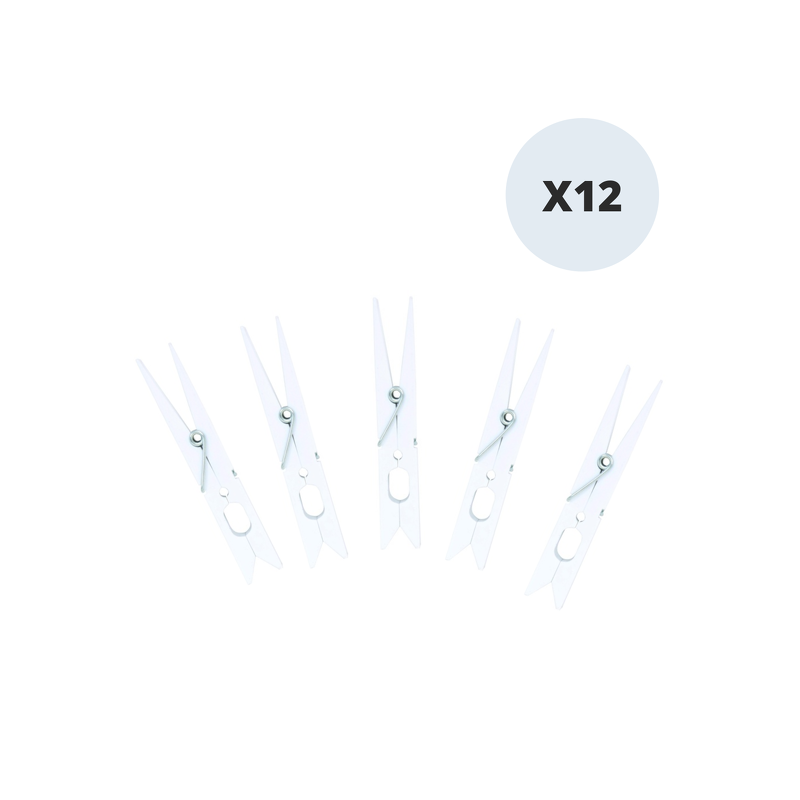 spirella Lot de 12 Pinces à  linge Plastique Géantes MSV
