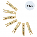 Spirella Lot De 120 Pinces à Linge En Bois Géantes MSV