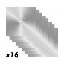 Spirella Lot De 16 Protèges Cuisinière En Aluminium 26x26cm MSV