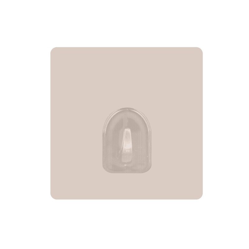 Spirella Lot De 2 Crochets Adhésifs Muraux Repositionnables Beige MSV