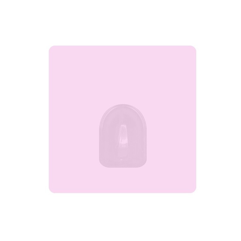 Spirella Lot De 2 Crochets Adhésifs Muraux Repositionnables Rose Pastel MSV