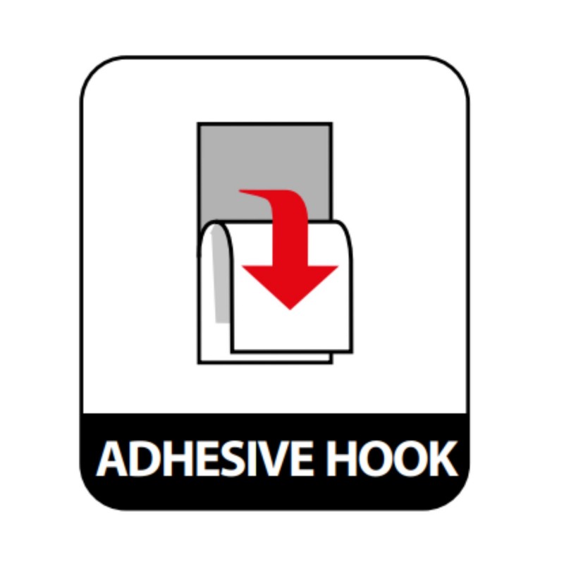 Spirella Lot De 2 Crochets Adhésifs Muraux Repositionnables Vert Pastel MSV