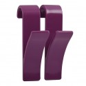 Spirella Lot De 2 Crochets Pour Sèche Serviettes Violet MSV
