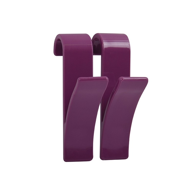 spirella Lot de 2 crochets pour sèche serviettes Violet MSV
