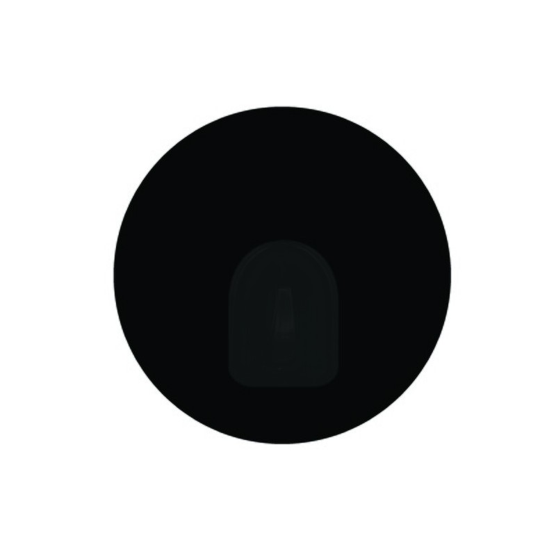spirella Lot de 2 Crochets rond mural repositionnables Noir MSV