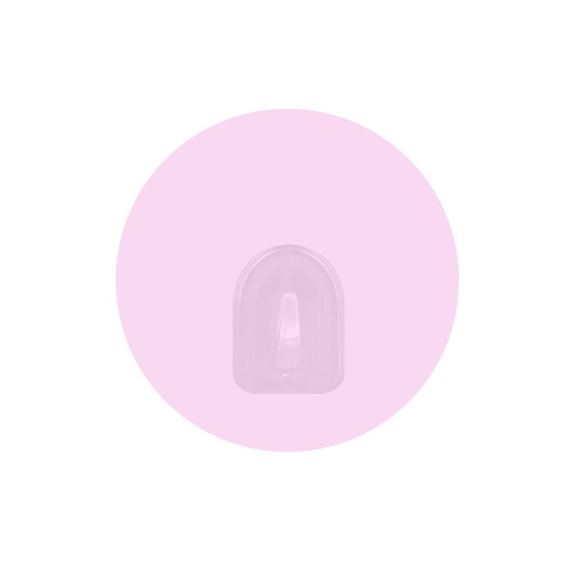 spirella Lot de 2 Crochets rond mural repositionnables Rose Pastel MSV