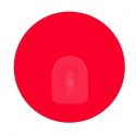 Spirella Lot De 2 Crochets Rond Mural Repositionnables Rouge MSV