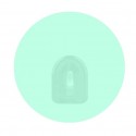 Spirella Lot De 2 Crochets Rond Mural Repositionnables Vert Pastel MSV