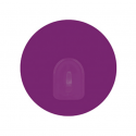 Spirella Lot De 2 Crochets Rond Mural Repositionnables Violet MSV
