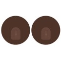 Spirella Lot De 2 Crochets Rond Muraux Repositionnables Chocolat MSV