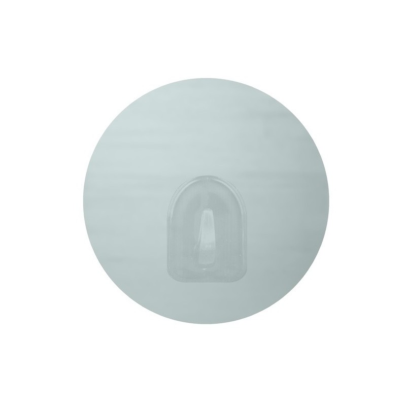 Spirella Lot De 2 Crochets Rond Muraux Repositionnables Effet Inox MSV
