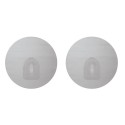 Spirella Lot De 2 Crochets Rond Muraux Repositionnables Effet Inox MSV