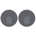 Spirella Lot De 2 Crochets Rond Muraux Repositionnables Gris MSV