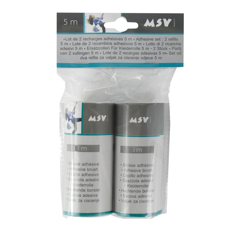 Spirella Lot De 2 Recharges Adhesif Vêtement 3M MSV