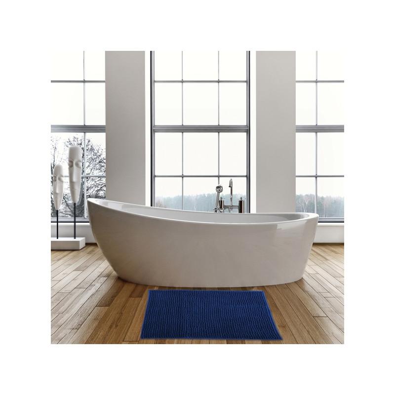 Spirella Lot De 2 Tapis De Bain CHENILLE 40x60 Bleu Foncé