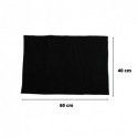 Spirella Lot De 2 Tapis De Bain CHENILLE 40x60 Noir MSV