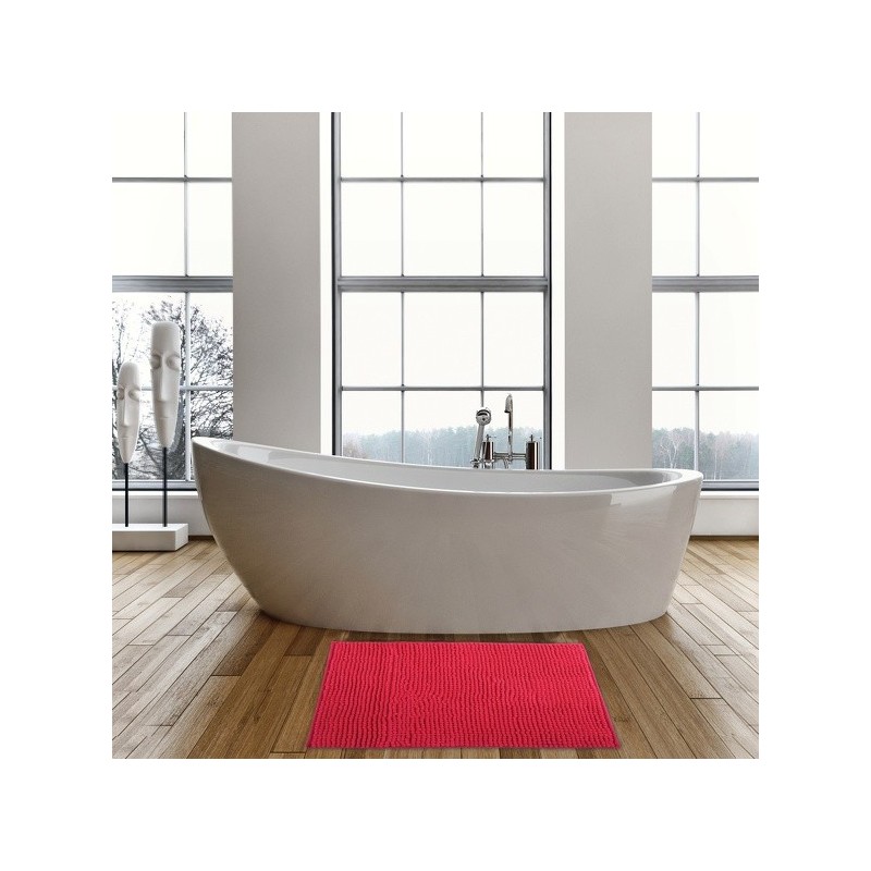 Spirella Lot De 2 Tapis De Bain CHENILLE 40x60cm Fuschia MSV
