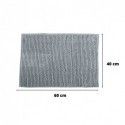 Spirella Lot De 2 Tapis De Bain CHENILLE 40x60cm Gris Clair MSV