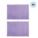 Spirella Lot De 2 Tapis De Bain CHENILLE 40x60cm Lavande MSV