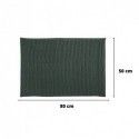 Spirella Lot De 2 Tapis De Bain CHENILLE 50x80 Vert Foncé MSV