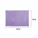 Spirella Lot De 2 Tapis De Bain Microfibre CHENILLE 50x80cm Lavande MSV