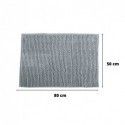 Spirella Lot De 2 Tapis De Bain Microfibre CHENILLE 50x80cm Gris Clair MSV