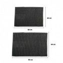 Spirella Lot De 2 Tapis De Bain Microfibre CHENILLE Gris Foncé 40x60 Et 60x90cm MSV
