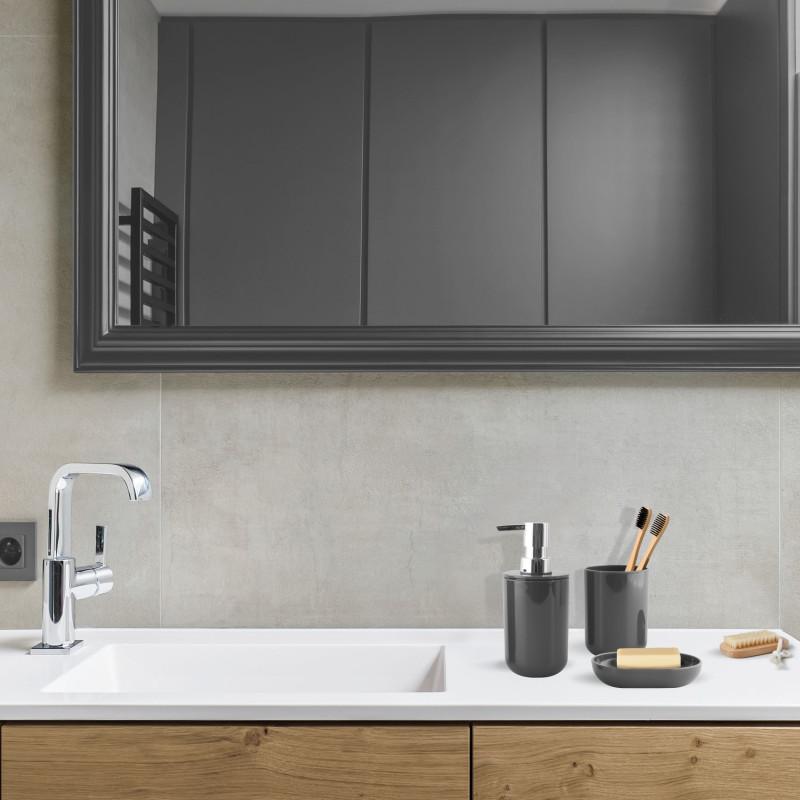 Spirella Lot De 3 Accessoires De Salle De Bain INAGUA Gris Foncé MSV