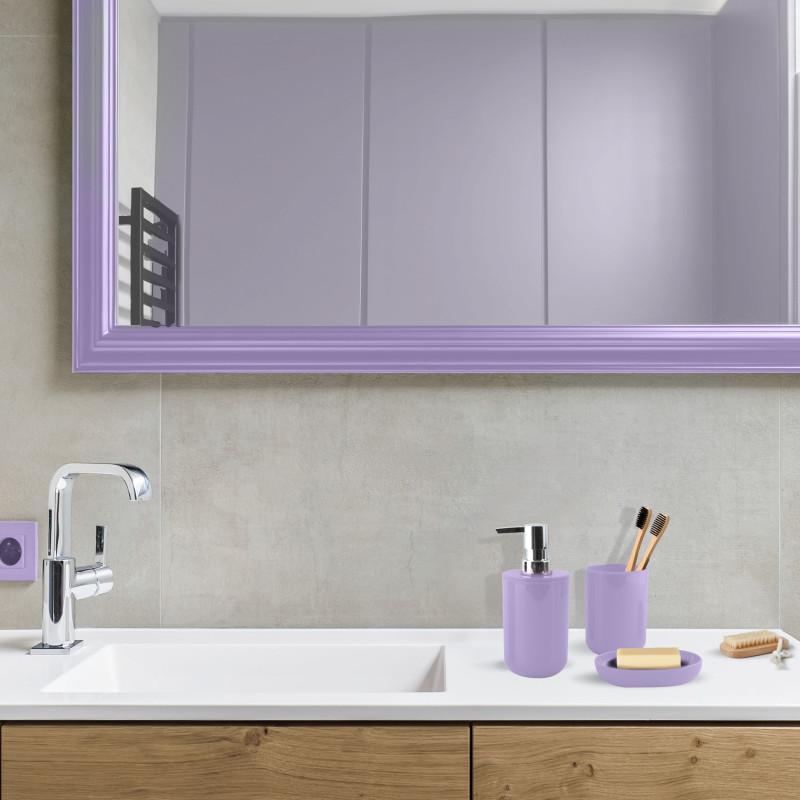 Spirella Lot De 3 Accessoires De Salle De Bain INAGUA Lavande MSV