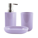 Spirella Lot De 3 Accessoires De Salle De Bain INAGUA Lavande MSV