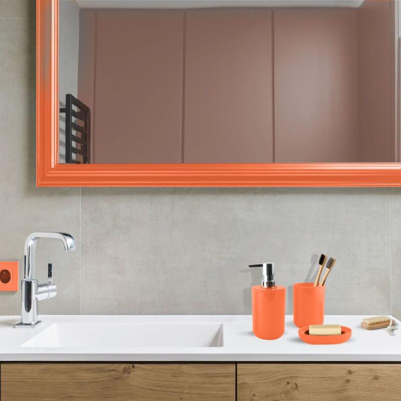 Spirella Lot De 3 Accessoires De Salle De Bain INAGUA Orange MSV