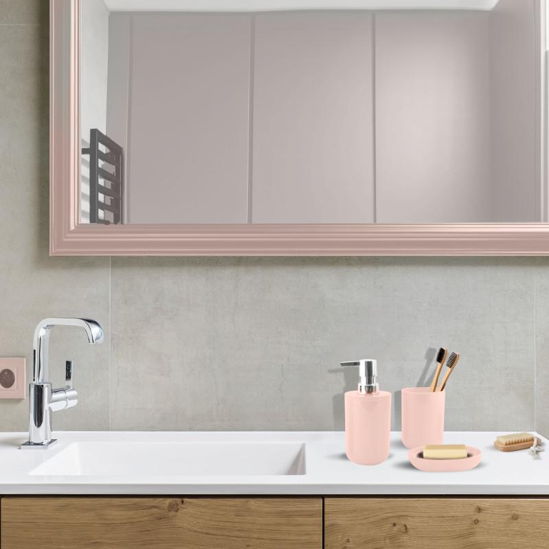 Spirella Lot De 3 Accessoires De Salle De Bain INAGUA Rose MSV