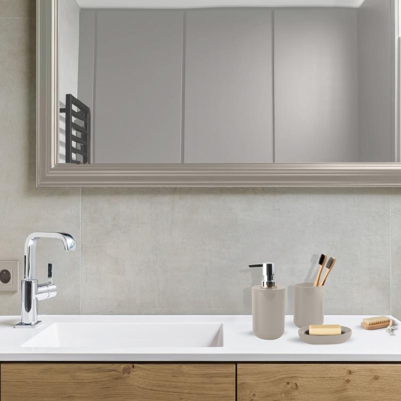 Spirella Lot De 3 Accessoires De Salle De Bain INAGUA Taupe MSV