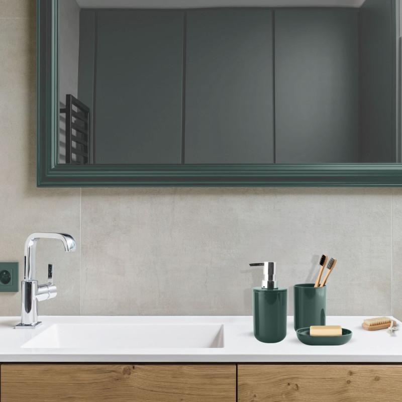 Spirella Lot De 3 Accessoires De Salle De Bain INAGUA Vert Foncé MSV