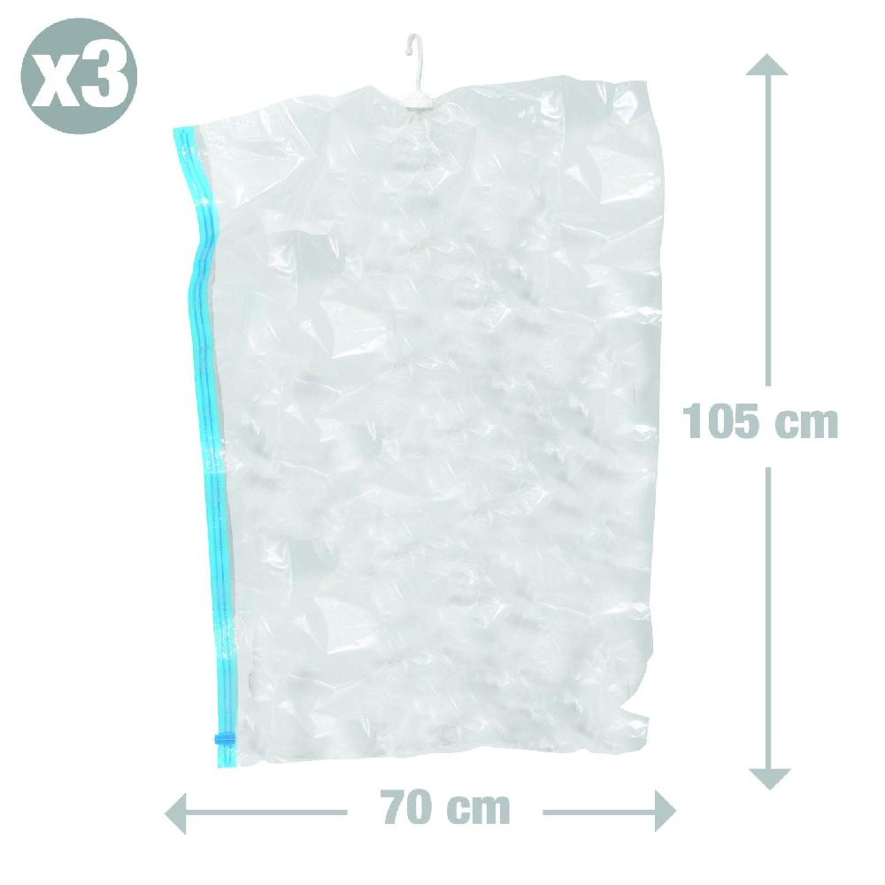 Spirella Lot De 3 Housses Vide D'air à Suspendre MSV