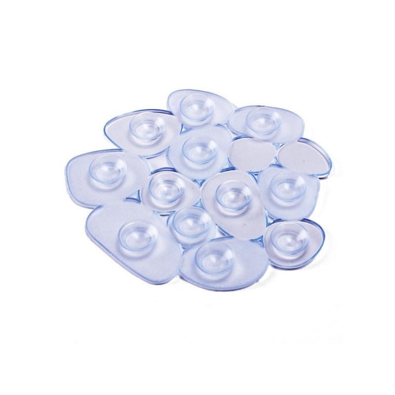 Spirella Lot De 4 Tapis Antiderapants De Douche Ou Baignoire PVC GALETS 12x13cm Transparent MSV