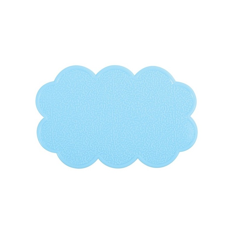 Spirella Lot De 4 Tapis Antiderapants De Douche Ou Baignoire PVC NUAGES 14 5x9cm Bleu Ciel MSV