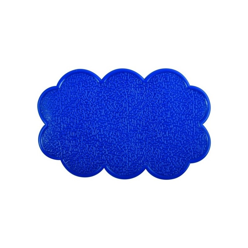 Spirella Lot De 4 Tapis Antiderapants De Douche Ou Baignoire PVC NUAGES 14 5x9cm Bleu Marine MSV