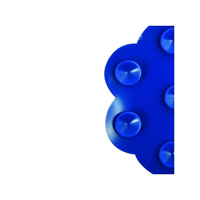 Spirella Lot De 4 Tapis Antiderapants De Douche Ou Baignoire PVC NUAGES 14 5x9cm Bleu Marine MSV