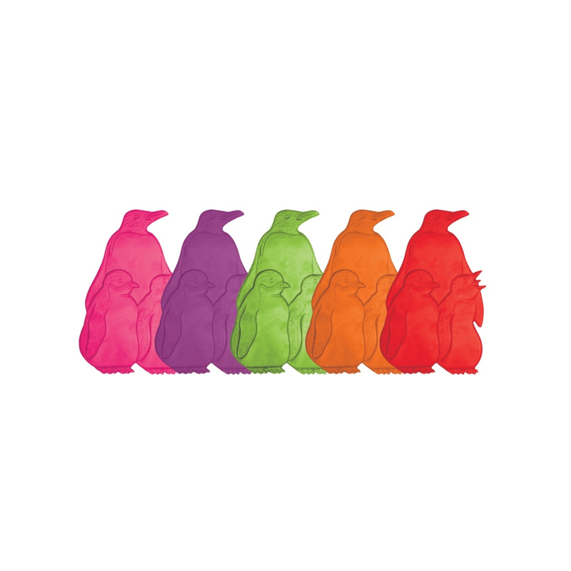 spirella Lot de 5 Stickers figurines antidérapantes de douche ou baignoire Caoutchouc Pinguoins 9 2x15cm Multicolor MSV