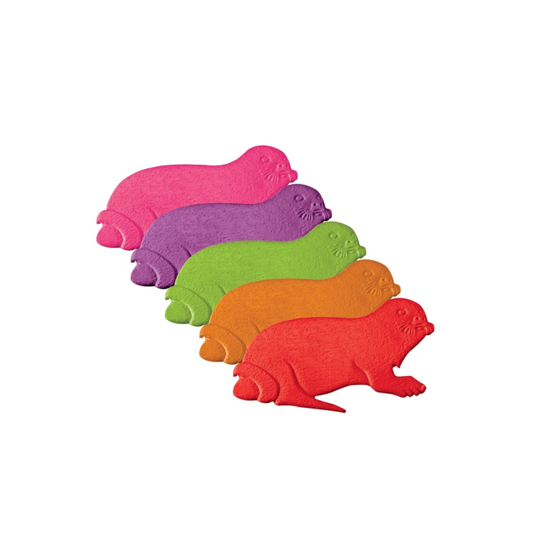 spirella Lot de 5 Stickers figurines antidérapantes de douche ou baignoire Caoutchouc Phoques 16 5x10 5cm Multicolor MSV