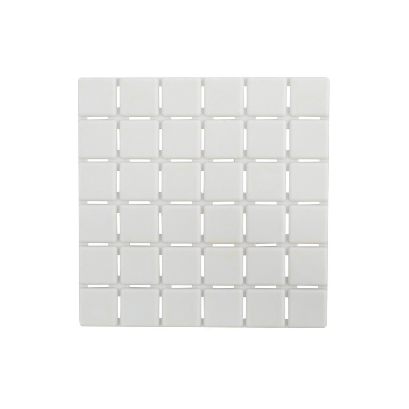 Spirella Lot De 5 Tapis Antidérapants De Douche Ou Baignoire Caoutchouc QUADRO 13x13cm Blanc MSV