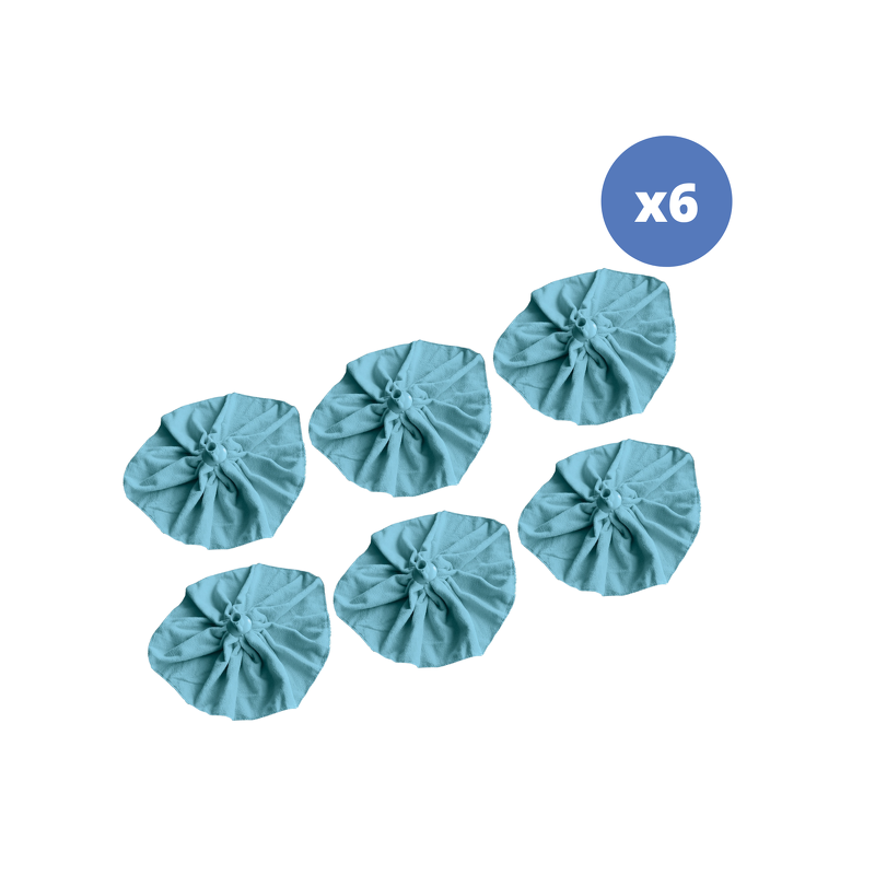 spirella Lot de 6 franges à  serpillière en microfibre