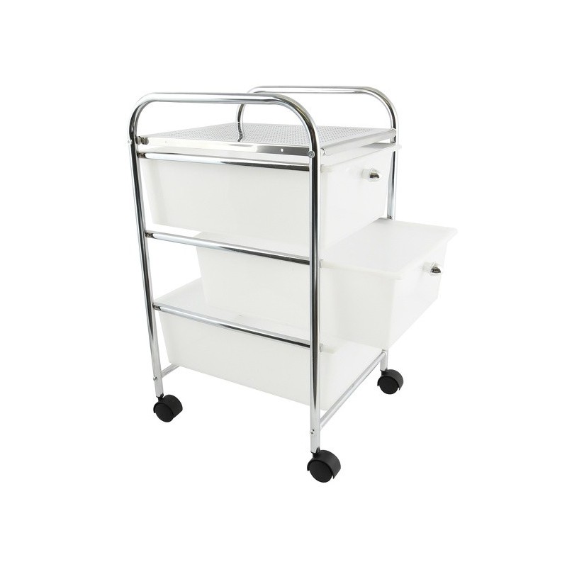 Spirella Meuble Desserte De Salle De Bain 3 Titoirs En Acier MSV