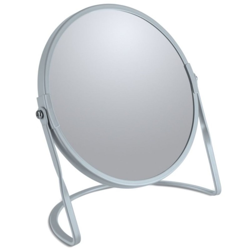 spirella Miroir grossissant sur pied Acier AKIRA Bleu Glacé mat Spirella